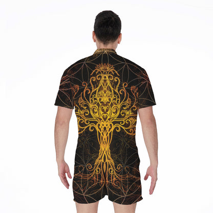 Yggdrasil Tree Of Life Print Men's Rompers