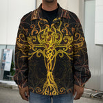 Yggdrasil Tree Of Life Print Men's Shirt Jacket