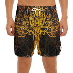 Yggdrasil Tree Of Life Print Men's Split Running Shorts