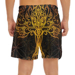 Yggdrasil Tree Of Life Print Men's Split Running Shorts