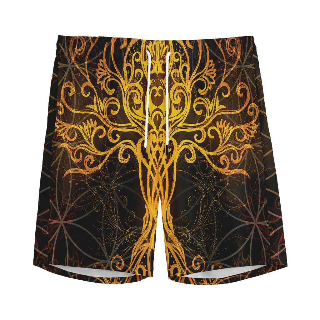 Yggdrasil Tree Of Life Print Men's Sports Shorts