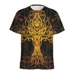 Yggdrasil Tree Of Life Print Men's Sports T-Shirt