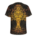 Yggdrasil Tree Of Life Print Men's Sports T-Shirt