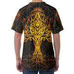 Yggdrasil Tree Of Life Print Men's Velvet T-Shirt