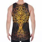 Yggdrasil Tree Of Life Print Men's Velvet Tank Top