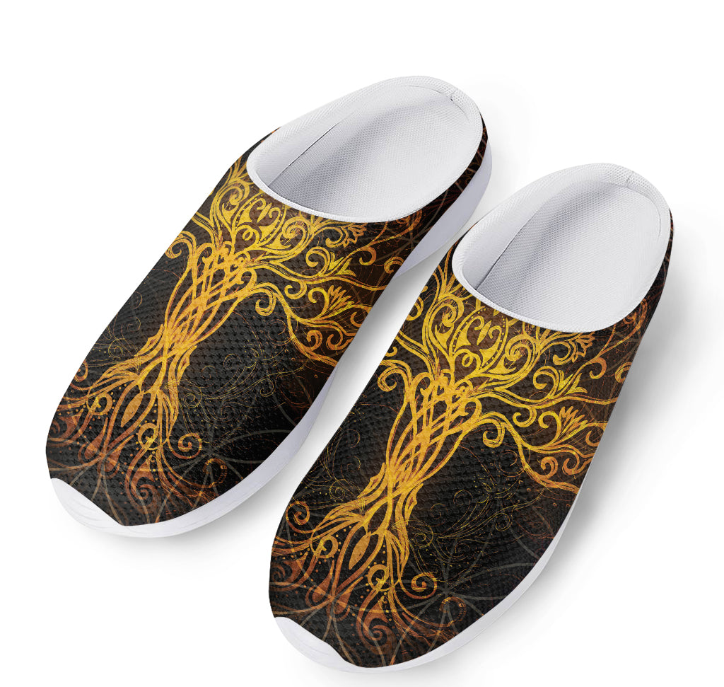 Yggdrasil Tree Of Life Print Mesh Casual Shoes