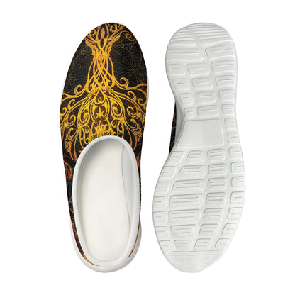 Yggdrasil Tree Of Life Print Mesh Casual Shoes
