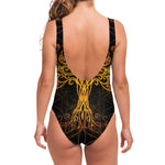 Yggdrasil Tree Of Life Print One Piece Swimsuit