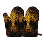 Yggdrasil Tree Of Life Print Oven Mitts
