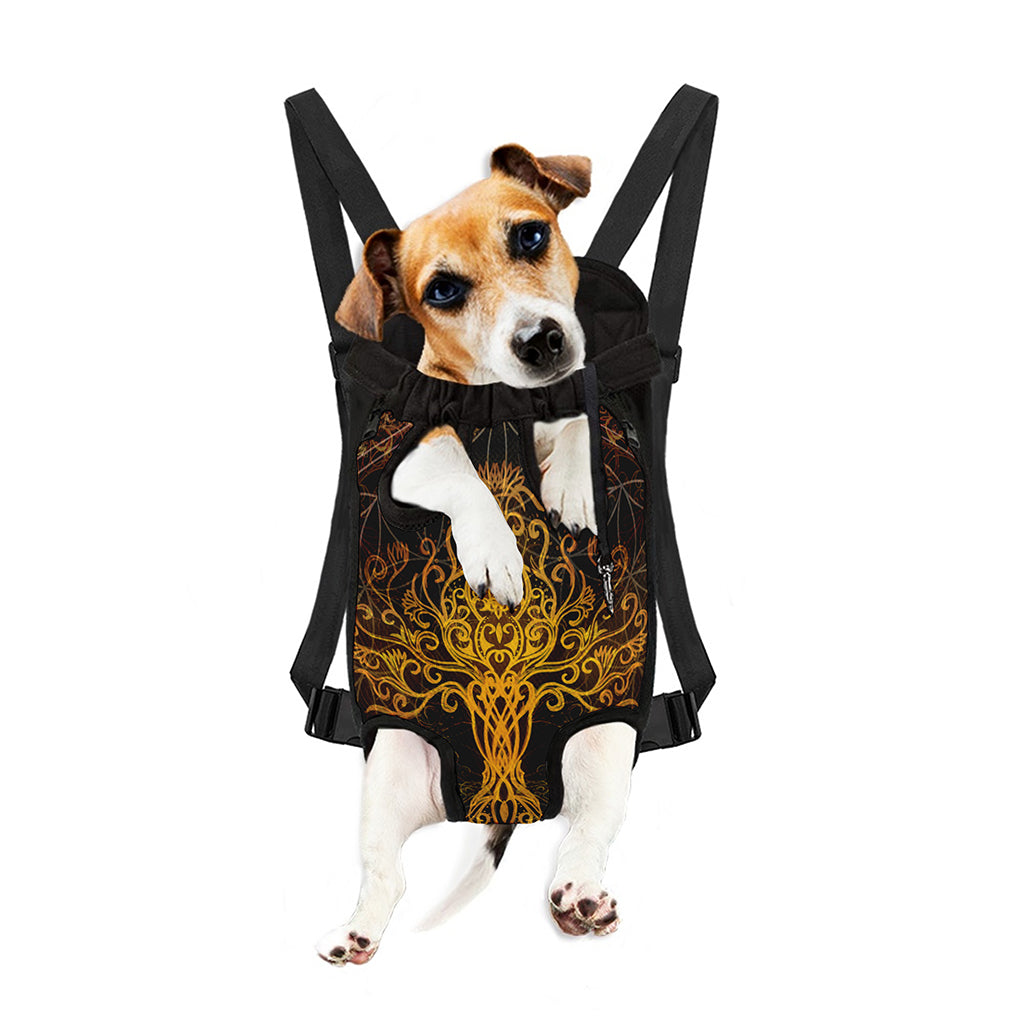 Yggdrasil Tree Of Life Print Pet Carrier Backpack