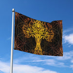 Yggdrasil Tree Of Life Print Polyester Flag