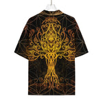 Yggdrasil Tree Of Life Print Rayon Hawaiian Shirt