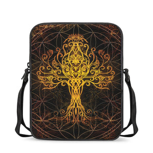 Yggdrasil Tree Of Life Print Rectangular Crossbody Bag