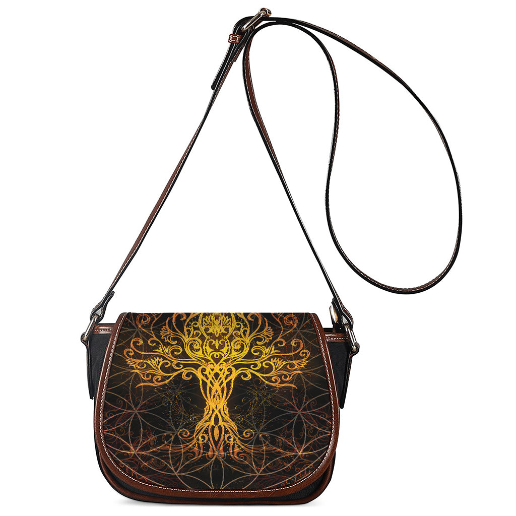 Yggdrasil Tree Of Life Print Saddle Bag