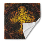 Yggdrasil Tree Of Life Print Silk Bandana