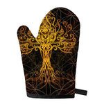 Yggdrasil Tree Of Life Print Single Oven Mitt