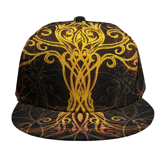 Yggdrasil Tree Of Life Print Snapback Cap