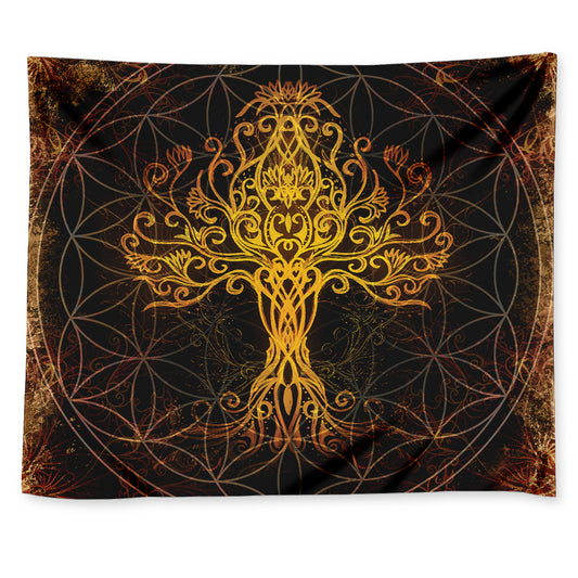 Yggdrasil Tree Of Life Print Tapestry