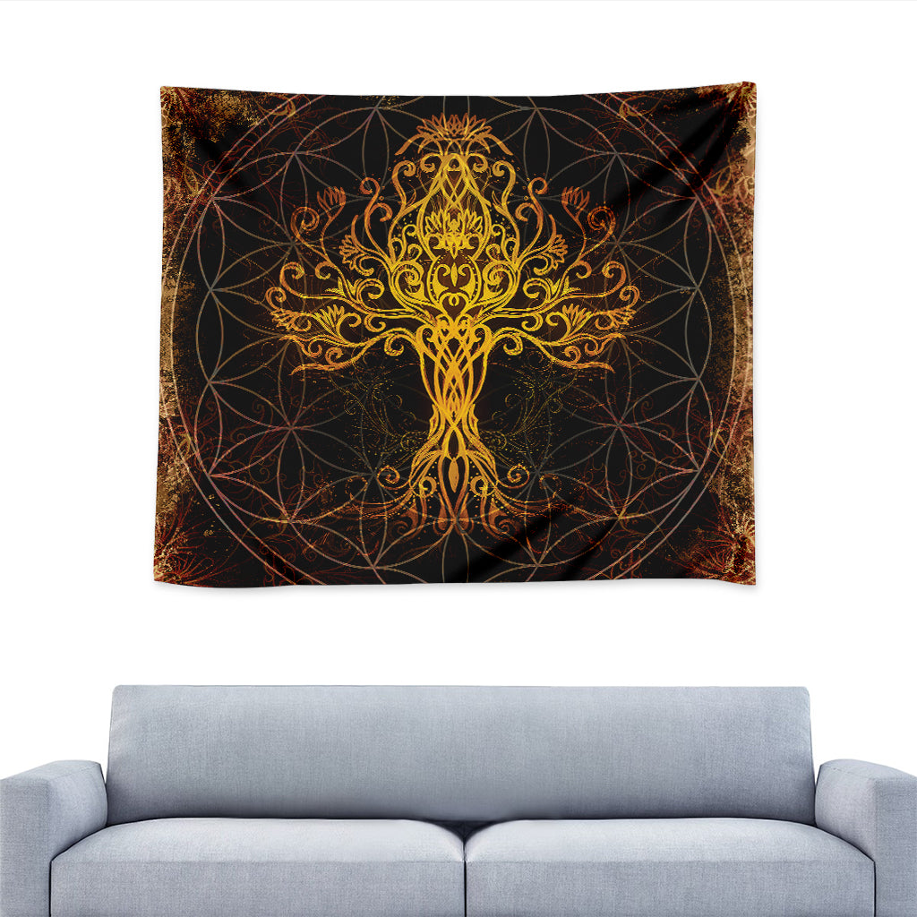 Yggdrasil Tree Of Life Print Tapestry