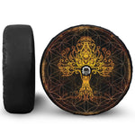 Yggdrasil Tree Of Life Print Tire Cover With Camera Hole