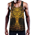 Yggdrasil Tree Of Life Print Men's Workout Tank Top
