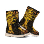 Yggdrasil Tree Of Life Print Winter Boots