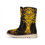 Yggdrasil Tree Of Life Print Winter Boots