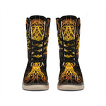 Yggdrasil Tree Of Life Print Winter Boots
