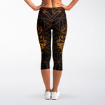 Yggdrasil Tree Of Life Print Women's Capri Leggings