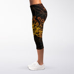 Yggdrasil Tree Of Life Print Women's Capri Leggings