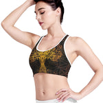Yggdrasil Tree Of Life Print Women's Sports Bra