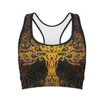 Yggdrasil Tree Of Life Print Women's Sports Bra