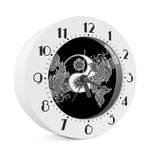 Yin And Yang Koi Carp Fish Print Alarm Clock