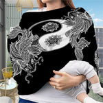 Yin And Yang Koi Carp Fish Print Baby Seat Cover