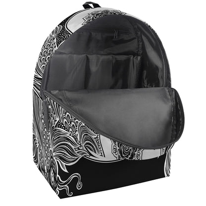 Yin And Yang Koi Carp Fish Print Backpack