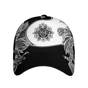 Yin And Yang Koi Carp Fish Print Baseball Cap