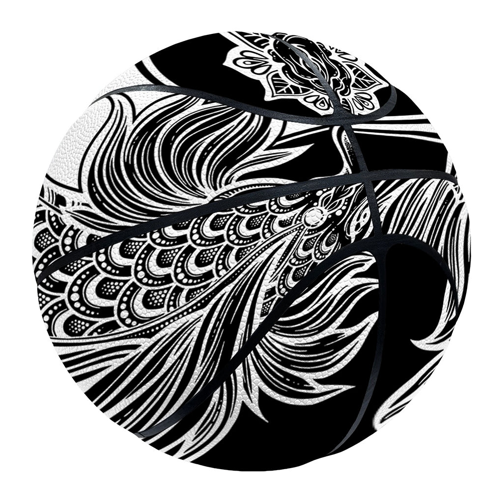 Yin And Yang Koi Carp Fish Print Basketball