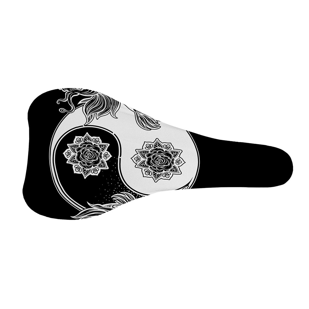 Yin And Yang Koi Carp Fish Print Bicycle Seat Cover