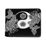 Yin And Yang Koi Carp Fish Print Bifold Wallet