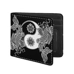 Yin And Yang Koi Carp Fish Print Bifold Wallet
