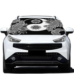Yin And Yang Koi Carp Fish Print Car Windshield Snow Cover