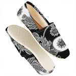 Yin And Yang Koi Carp Fish Print Casual Shoes