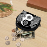 Yin And Yang Koi Carp Fish Print Coin Purse
