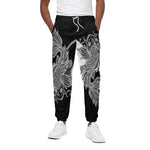 Yin And Yang Koi Carp Fish Print Cotton Pants