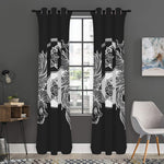 Yin And Yang Koi Carp Fish Print Curtain