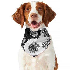 Yin And Yang Koi Carp Fish Print Dog Bandana