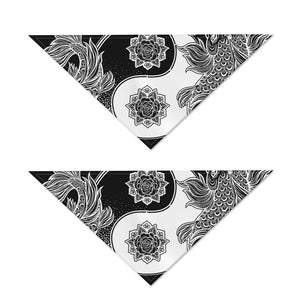 Yin And Yang Koi Carp Fish Print Dog Bandana