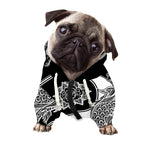 Yin And Yang Koi Carp Fish Print Dog Zip Up Hoodie