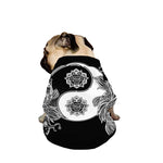 Yin And Yang Koi Carp Fish Print Dog Zip Up Jacket