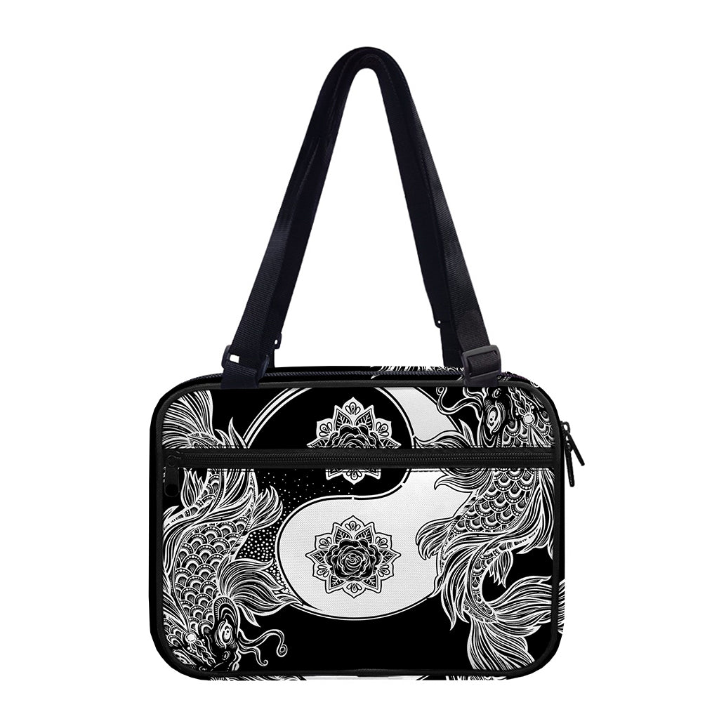 Yin And Yang Koi Carp Fish Print Double Strap Bible Bag